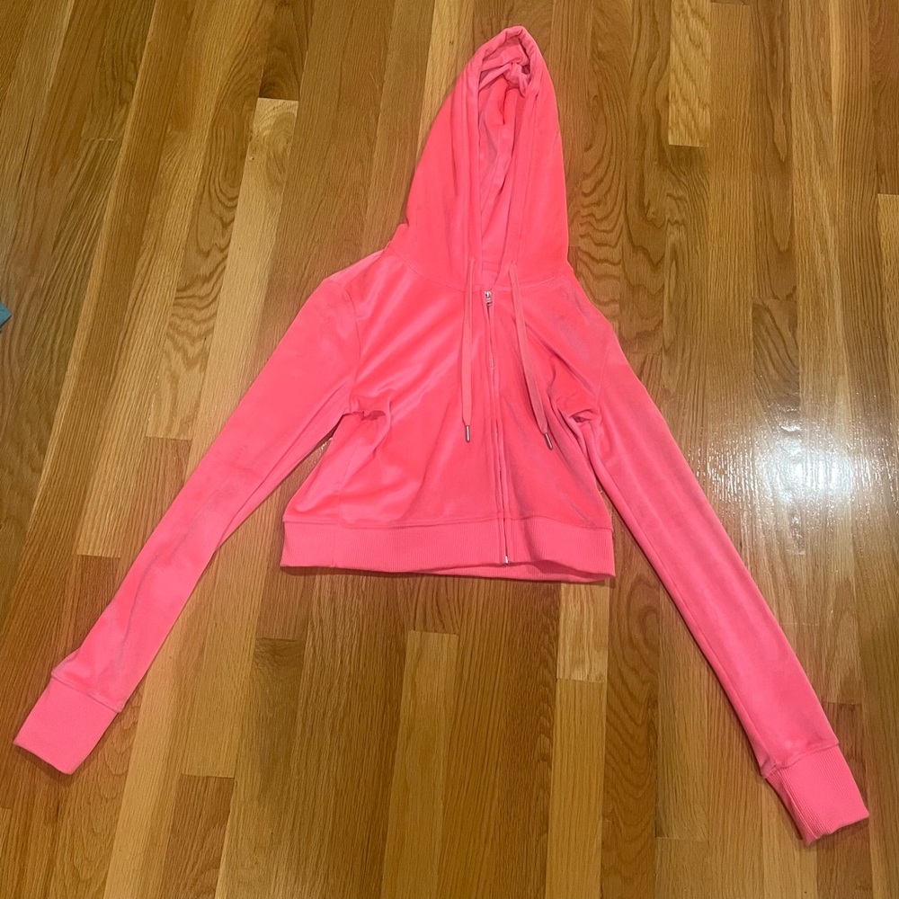 aerie dreamy velour cropped hoodie